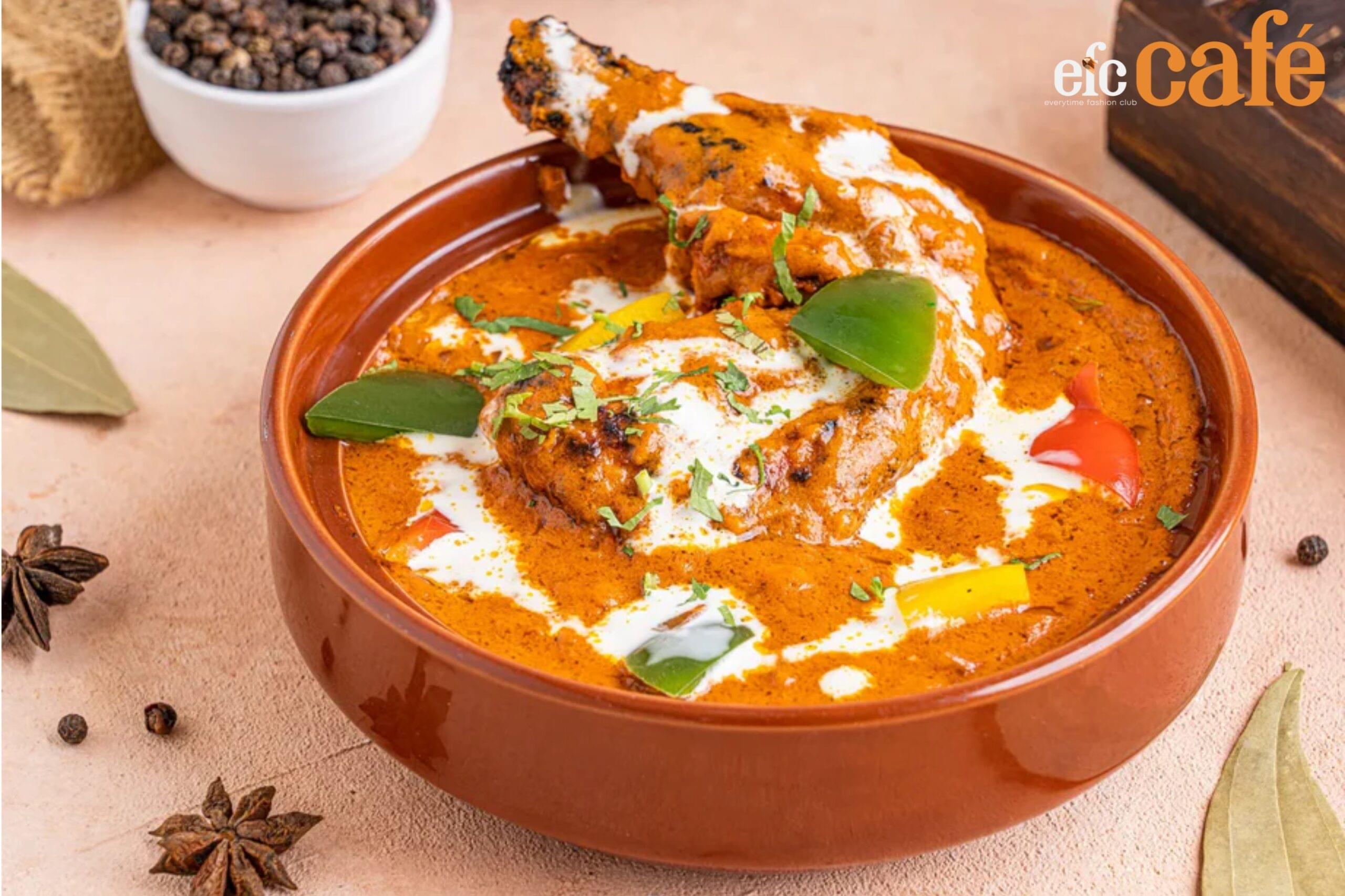 Stylish banner featuring EFC Café logo, inviting customers to enjoy fusion food, great coffee, and a welcoming vibe at a cafe near me.